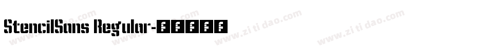 StencilSans Regular字体转换